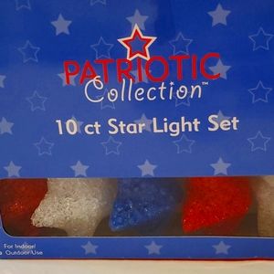 Patriotic Red * White * Blue Electric String Lights